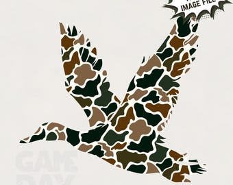 May include: A camouflage pattern duck silhouette with the text "GAME DAY" below it. The image is 4000 pixels wide.
