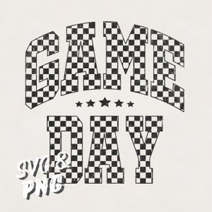 Grunge geruit gamedagshirt png, retro geruite gamedag png-svg, gamedag geruite schoolsportsublimatie. Directe download