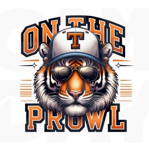 On the Prowl png | Tiger Claws PNG | Tiger Mascot design l Tiger Spirit PNG | Tiger School Spirit png | Tiger head png | Instant download