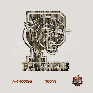 Camo Panthers png, Panthers Sublimation design l Panthers Shirt PNG | Panthers school Spirit mascot Monogram P