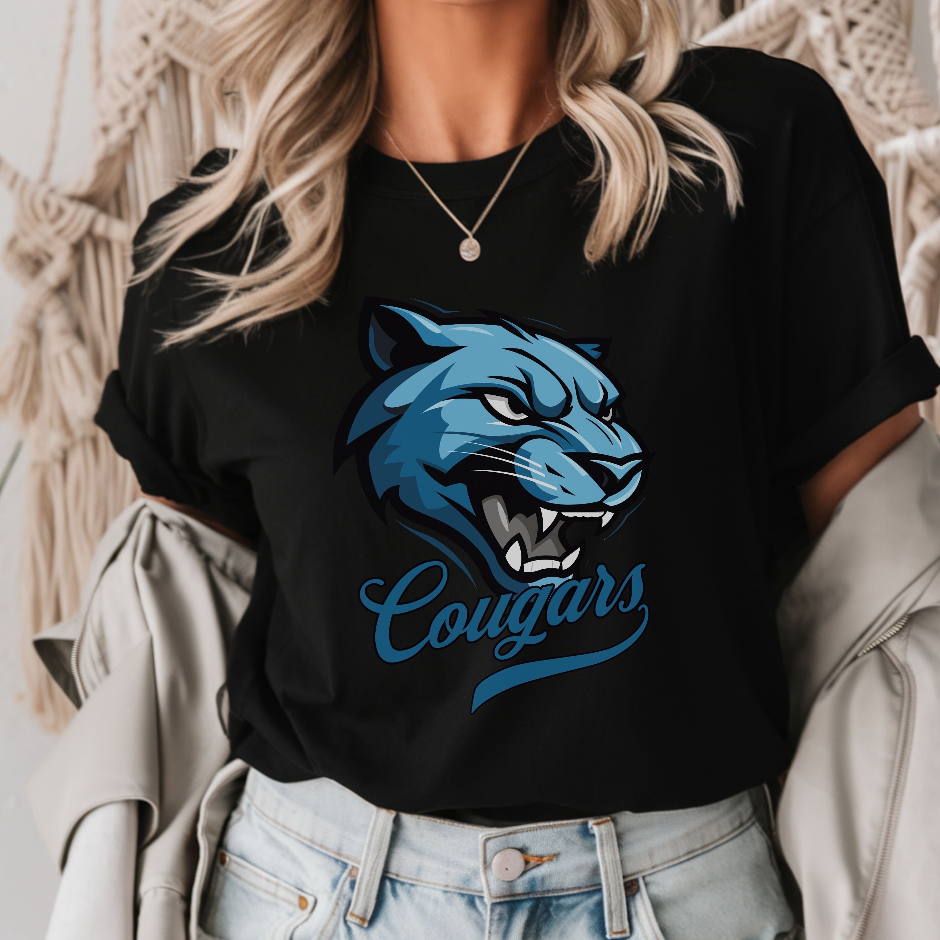 Cougar Shirt PNG Cougar Mascot Png Cougar Head Png L Cougar Spirit