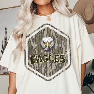 Adler Camo Shirt png | Adler-Shirt PNG | Adlerkopf-T-Shirt Sublimationsentwurf l Camo Eagles Spirit PNG | Adler Maskottchen png |