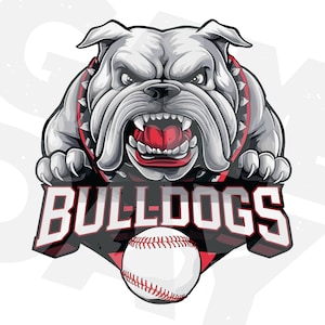 Bulldogs Baseball logo png | Bulldogs school mascot png | bulldogs school spirit png | bulldogs sport logo png | Bulldogs shirt sublimation