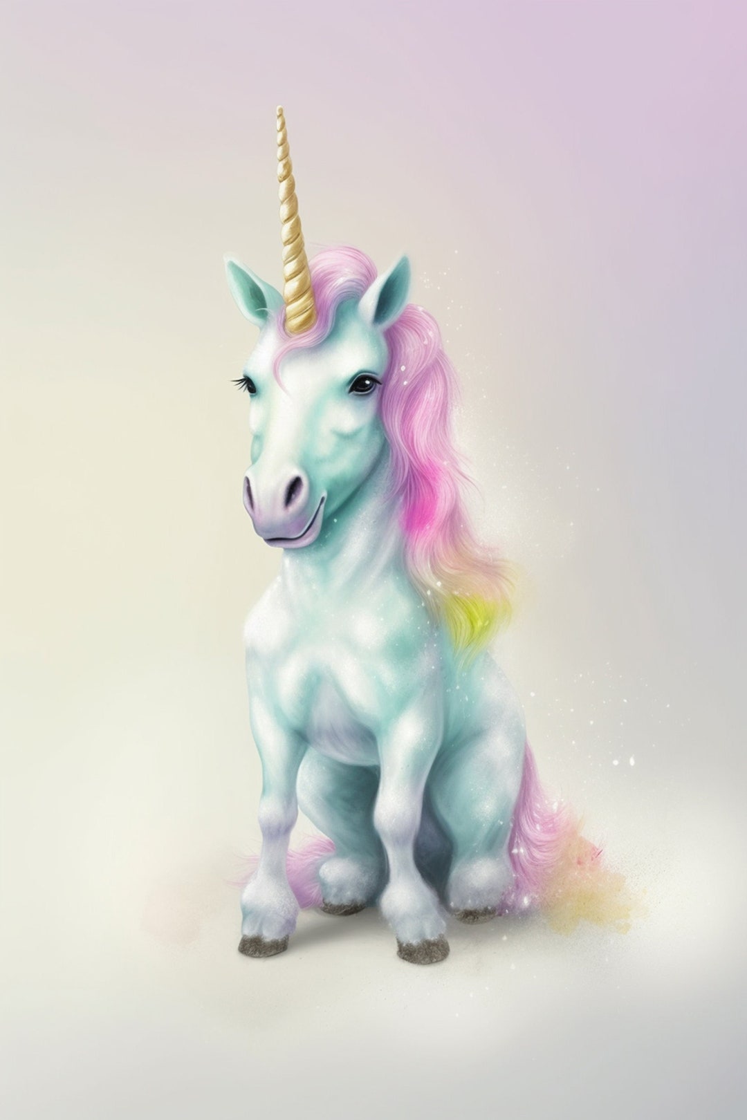 Baby Unicorn Framed Artwork