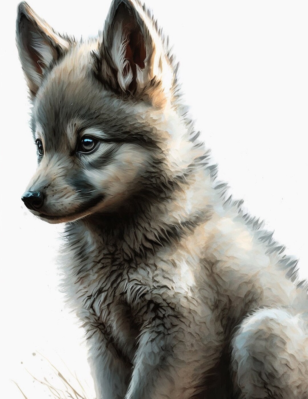 NEW Adorable Dire Pup Prints These Amazing Digital Creations Etsy