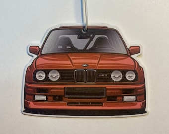 BMW E30 M3, BMW E30 rood - geurboom / luchtverfrisser