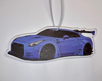 NISSAN Skyline GT-R R35 azul - ambientador/árbol perfumado