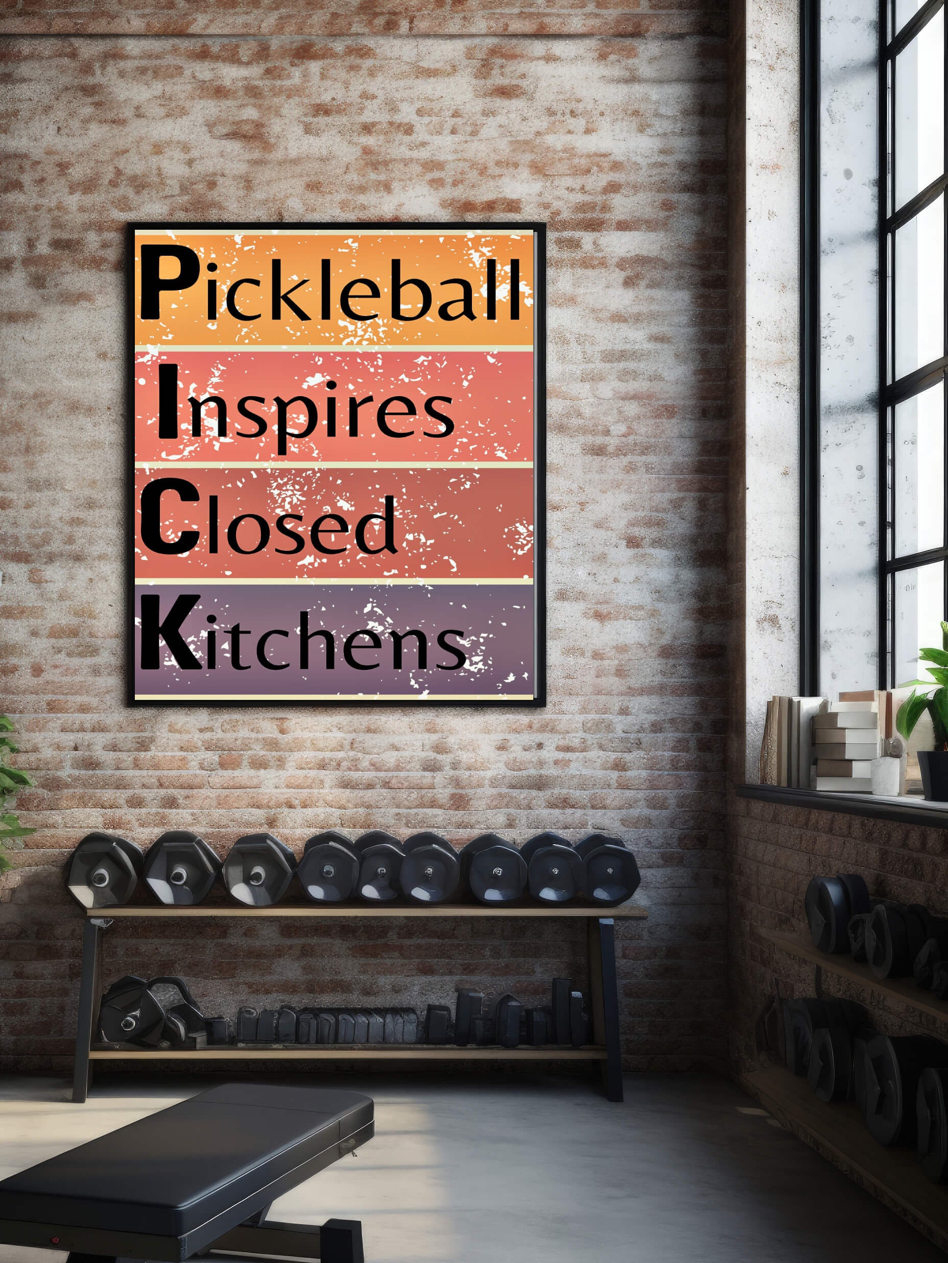 Funny Pickleball Inspires Closed Kitchens Art Print Fun Etsy