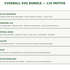 Football SVG Bundle German 2026 • 110 Plotter Files Fan Sayings • Jersey Pennants • Cricut Silhouette • Public Viewing Party Decorations Download image 3