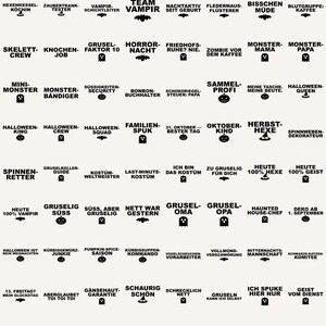 Halloween SVG Bundle German • 104 Halloween Sayings Plotter Files • Pumpkin, Ghost, Bat, Witch's Hat • Cricut Silhouette • Download image 4