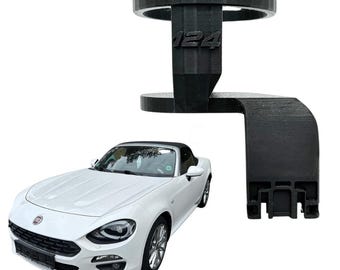 Cup holder set of 2, compatible with Mazda MX-5 & Fiat 124 Spider • Cupholder for convertibles • Black, grey, white • Made in Germany • NEXCAPE