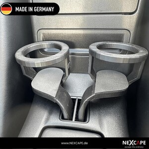 Getränkehalter 2er Set passend für Mazda MX-5 & Fiat 124 Spider • Cupholder Cabrio • Schwarz Grau Weiss • Made in Germany • NEXCAPE Bild 3