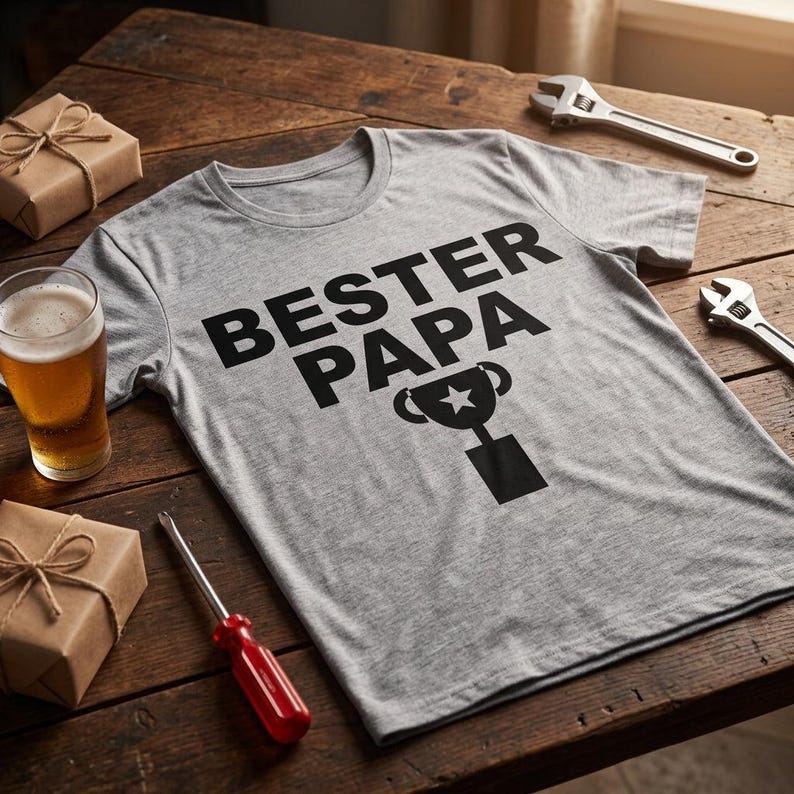 Pacchetto SVG per la Festa del Papà in tedesco • 104 file per plotter con frasi per papà • Trofeo/boccale da birra "Miglior Papà" • Strumento per Cricut e Silhouette • Scarica immagine 1