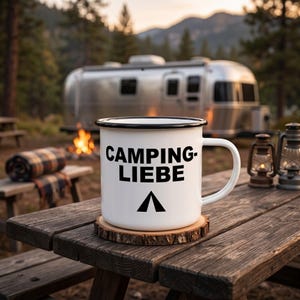 Camping SVG Bundle German • 100 Plotter Files Camper Sayings • Caravan Tent Campfire • Cricut Silhouette • Vanlife Grill Gift image 1