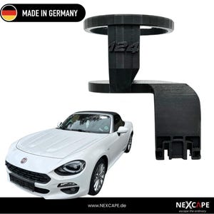 Getränkehalter 2er Set passend für Mazda MX-5 & Fiat 124 Spider • Cupholder Cabrio • Schwarz Grau Weiss • Made in Germany • NEXCAPE Bild 2