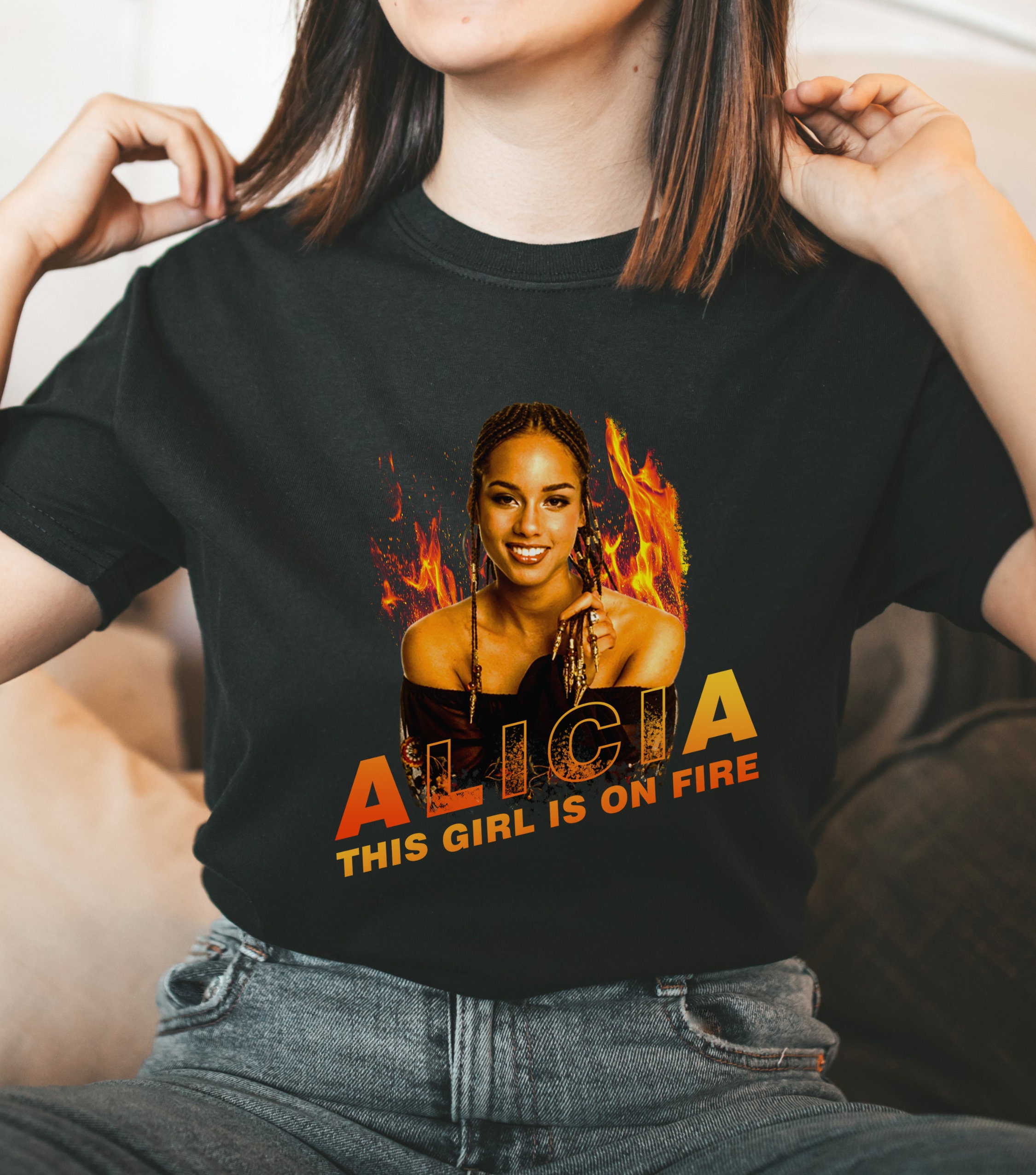 Alicia Keys T Shirt - Etsy