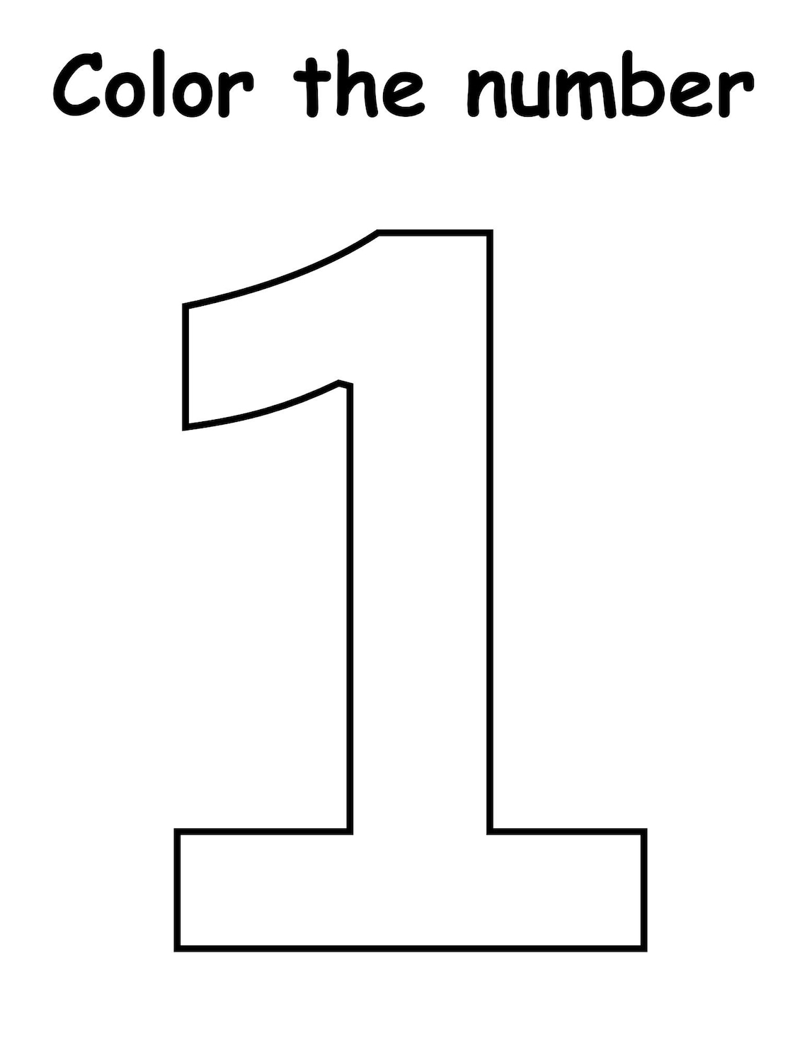Number Fun With Coloring Pages Instant Download - Etsy