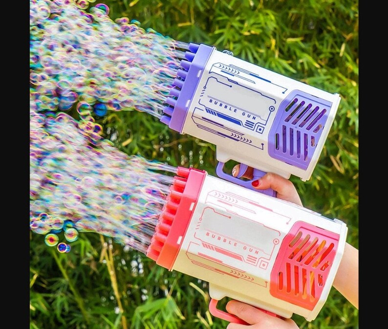 Bazooka Bubble Machine Trending Now Automatic Bubble Maker Etsy