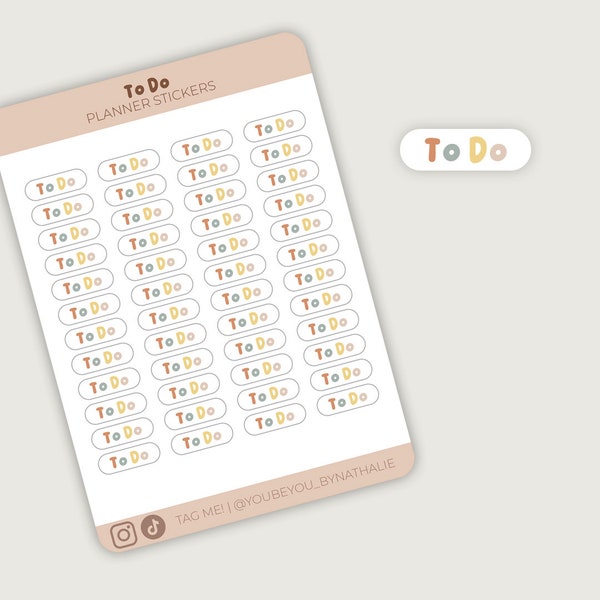 To Do Stickers | mascha planner stickers | dagboek, planner, bullet journal, notes