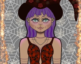 Witch Digital Drawing