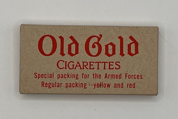 WW2 K Ration Cigarette Packs chesterfield, Lucky Strike, Old Gold