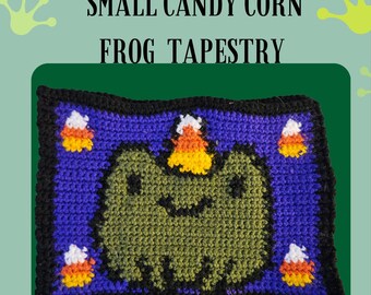 Tapistry Pattern Candy Corn Frog Crochet Pattern advanced level project