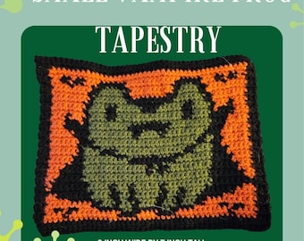 Tapistry Pattern Vampire Frog Crochet Pattern 3 hr project