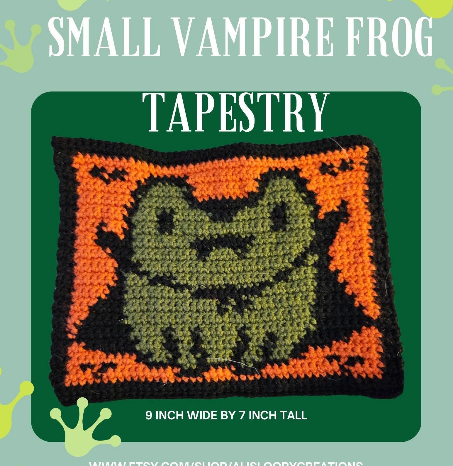 33 Horror Crochet Patterns for Spooky Decor, Gifts, and Creepy-Cute Makes 23 Tapistry Pattern Vampire Frog Crochet Pattern 3 hr project