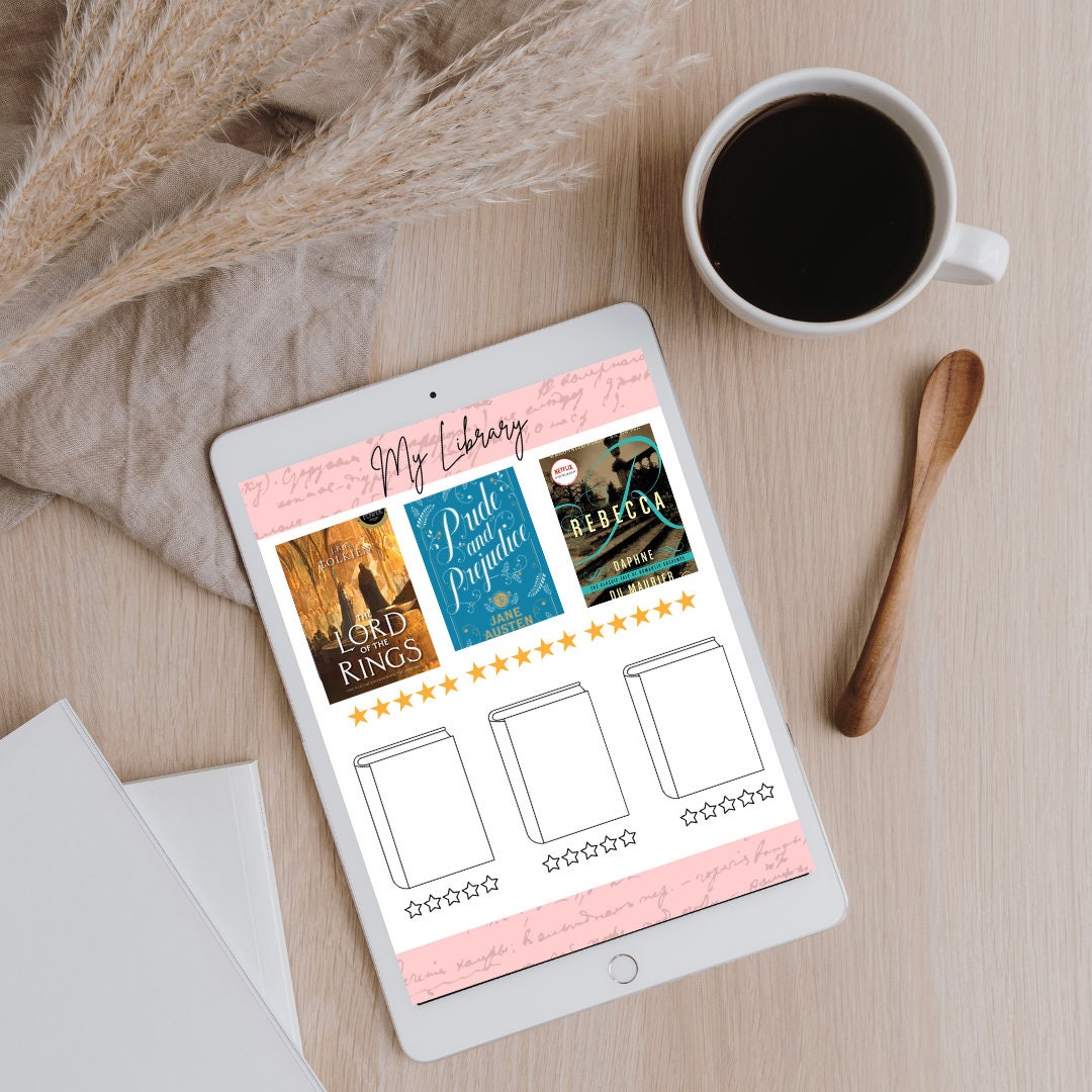 Reading Journal Folder Red Reading Journal Printable | Reading Tracker | Easy Printable Book ...