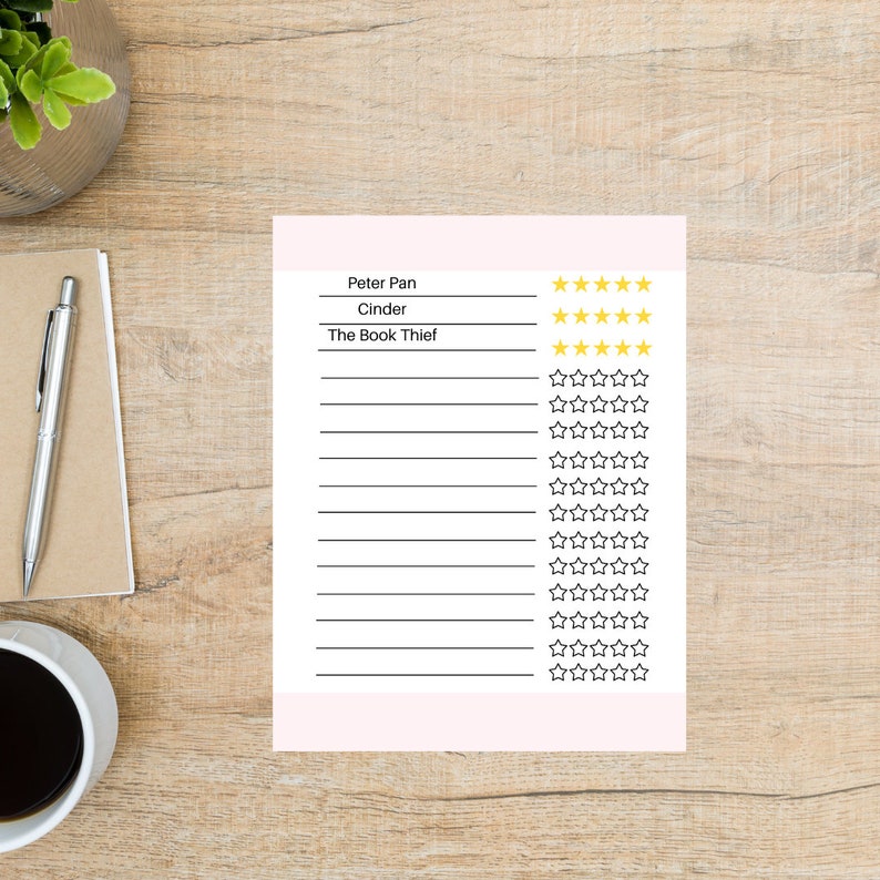 Printable Book Review Sheets