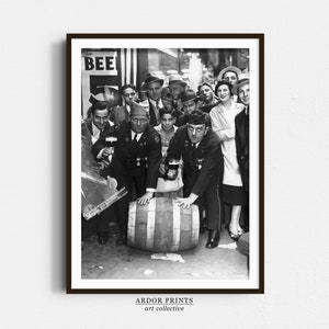 Prohibition Repeal Print: Beer Keg, Speakeasy Decor (Digital Download)