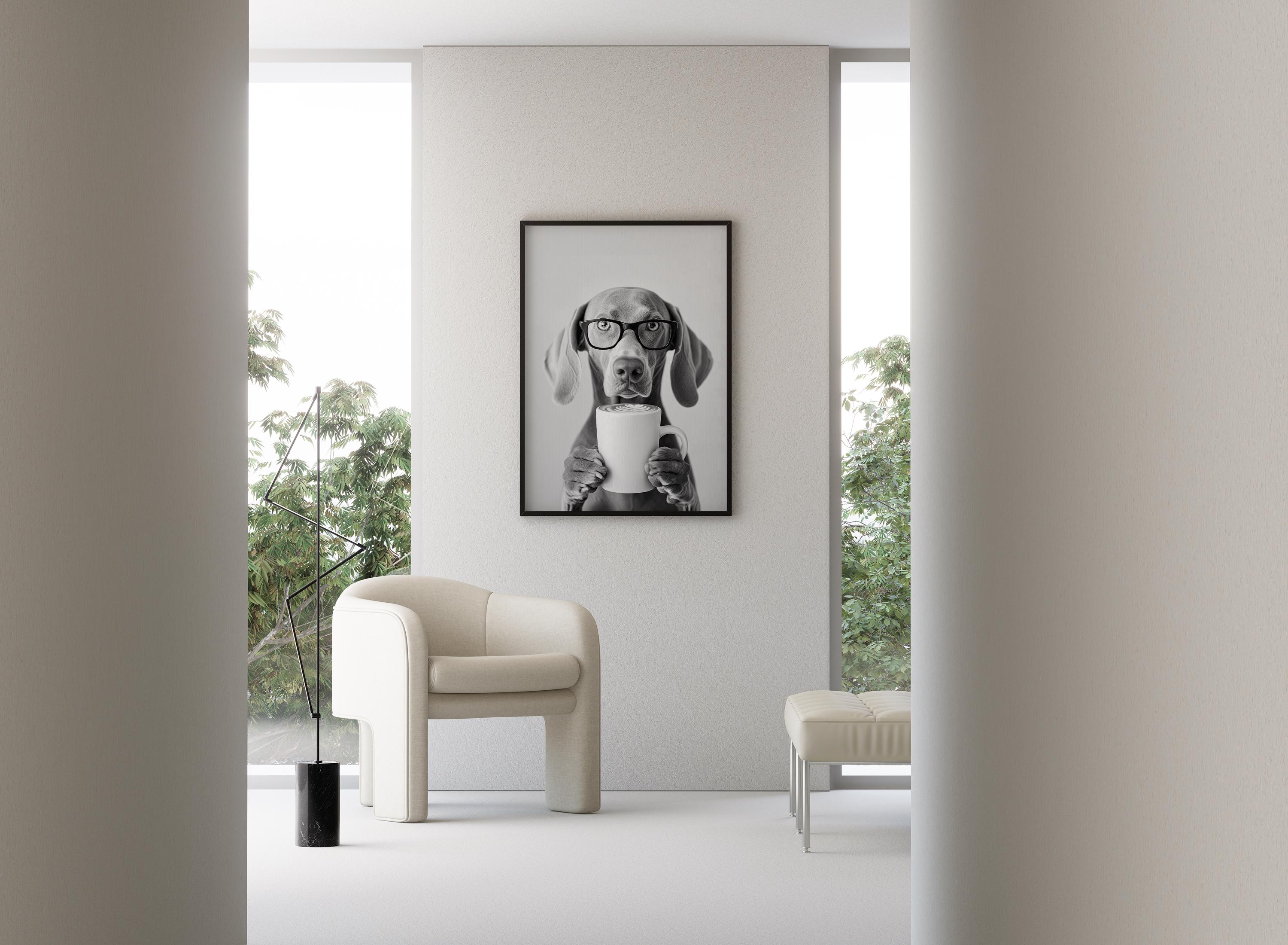 Happiness is A Weimaraner's Smile Weimaraner Quilt, Blanket or Wall Art, Weimaraner Blanket