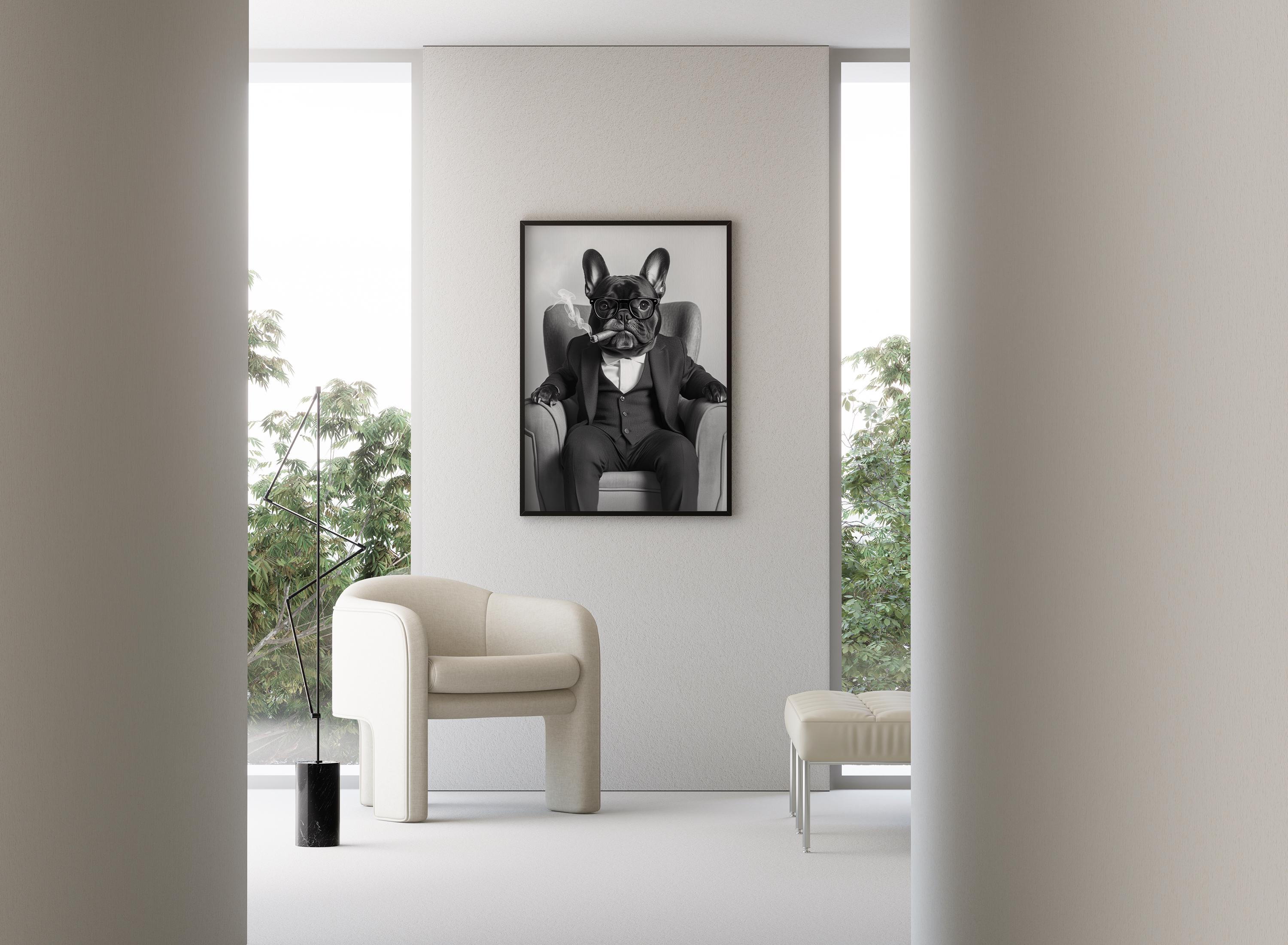 TARGA IN METALLO BULLDOG FRANCESE Cartello ATTENTI cane Arredo casa cuccia 20X30 EUR 13,00