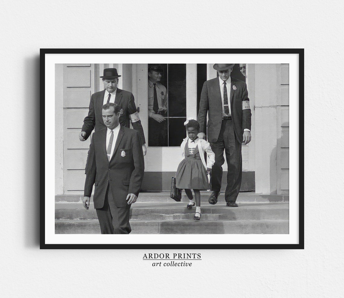 Ruby Bridges Wall Art: African American Black History Poster, Civil ...
