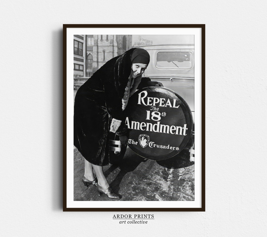 Repeal 18th Amendment Poster: Vintage Prohibition Print (digital ...
