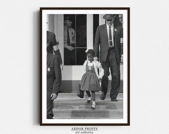 Impresión de Ruby Bridges: Movimiento por los Derechos Civiles, Foto de una Niña Negra (Descarga digital)