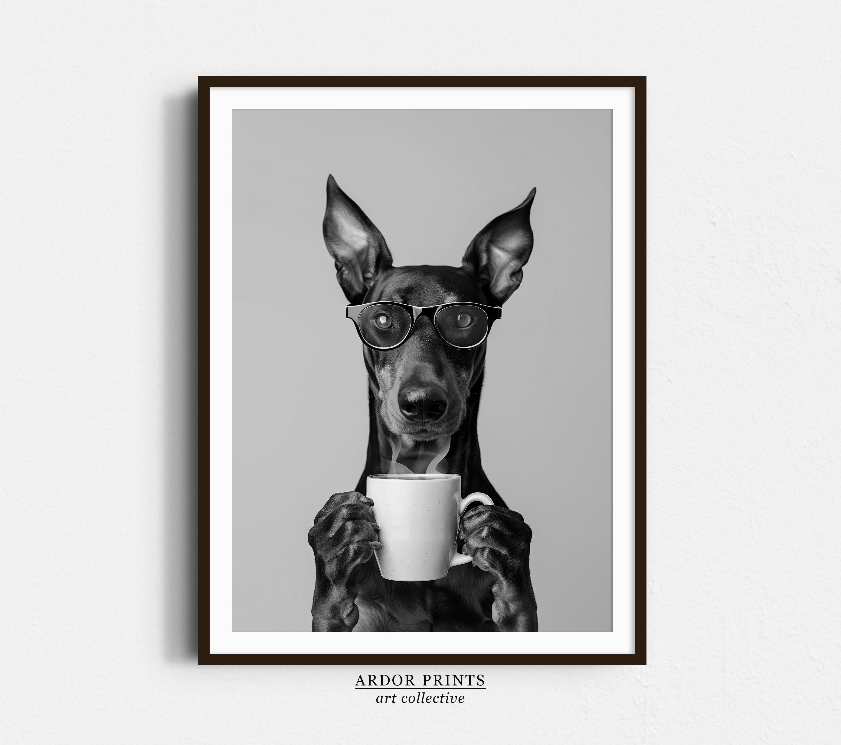 Insegna In Metallo Vintage Doberman 'Wash Up Buttercup' – Poster In Lamiera Per Bar, Bagno, Casa, 30,5x20,3 Cm