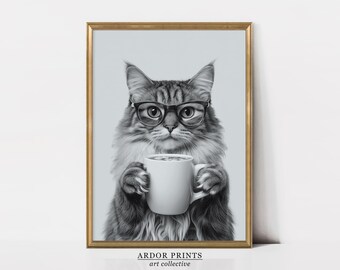 Regalo per Calico Cat Ls Poster personalizzato Anno Gatto Calico Cafe, Bar, Casa, Cortile Wall Tin Sign Poster 20 x 30 cm