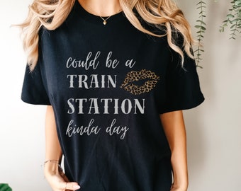 Yellowstone Train station kinda day T-Shirt | Women's funny Shirt | Yellow stone Lovers | Bella canvas | Boho Mom Tee | Rip off yellowstone