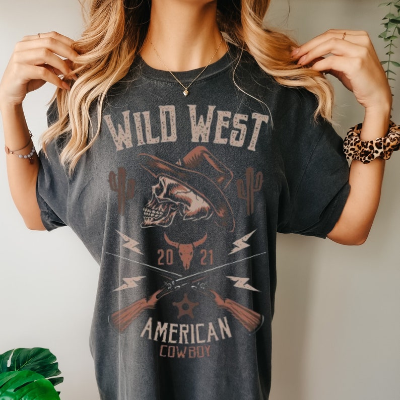 WILD WEST COWBOYS Graphic Tee Shirt