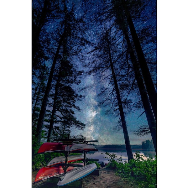 Window to the Stars Art-Nightsky Gift-Adirondacks Milky Way Galaxy Night Sky Print Fine Art Photographic Gift Art-for Decorating Walls