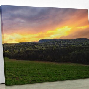 Sonnenuntergang über Mohonk Skytop Mohonk Preserve New Paltz Hudson Valley Wandkunst-New York Fotografisches Geschenk Kunst-zum Dekorieren