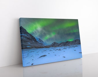 Lofoten Islands Norway Northern Lights Photography Print: Aurora Borealis Wall Art