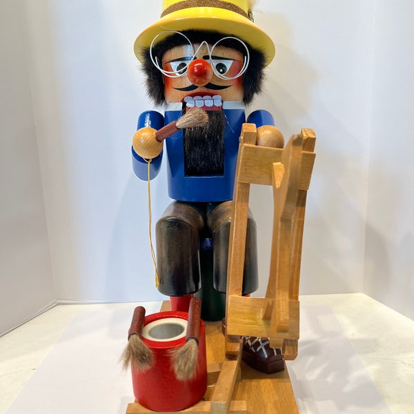 Steinbach Handmade Wooden Clock Maker Nutcracker