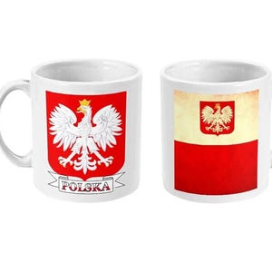 Polen Wappen Polska Flagge Keramik Tasse