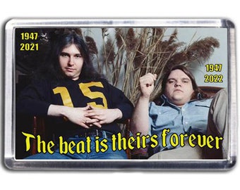 Imán conmemorativo para nevera Meat Loaf & Jim Steinman