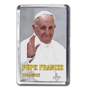 Ímã de geladeira comemorativo do Papa Francisco