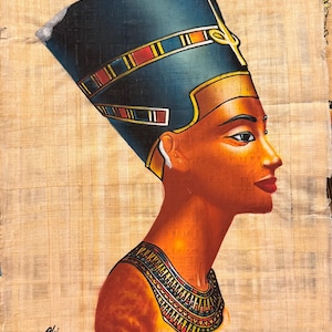 Nefertiti Hand-Made Egyptian Papyrus