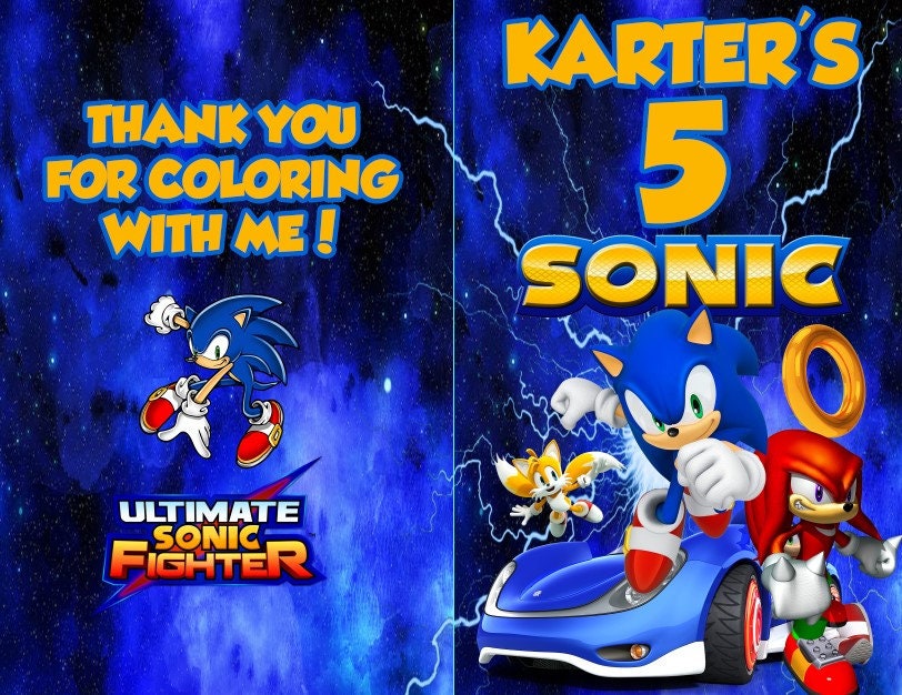 Sonic Coloring Book - Etsy