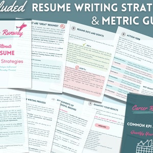HR Resume ATS Friendly Template Prefilled Editable Skills Cover Letter ...